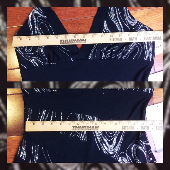 SPARKLY Black Cocktail/Party Dress by La Belle - Picture 7 of 8